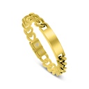 Stainless Steel Bracelet, Gold Plated For Men 316L