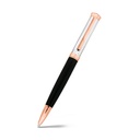Fayendra Luxury Pen Silver And Rose Gold And BlackPlated Embedded With Checkered Pattern