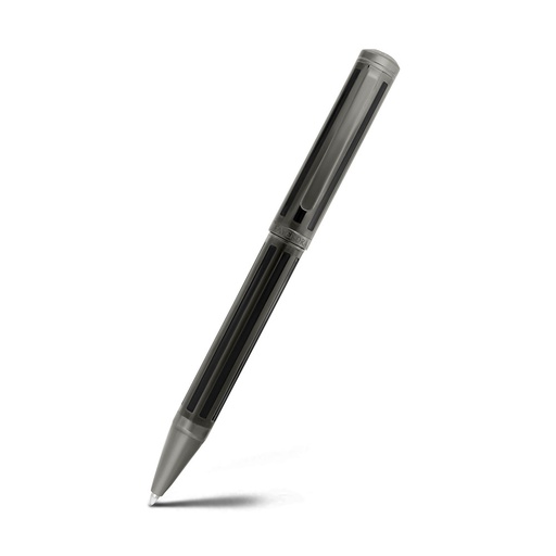 [PEN0900003000A121] Fayendra Pen Gray And Black And Black Plated Embedded With Special Design