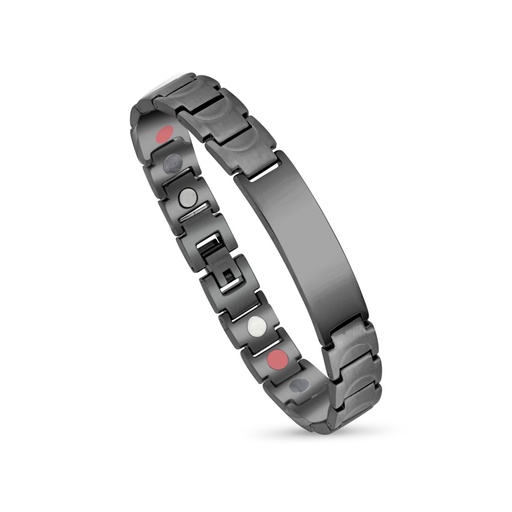 [BRC0900002000A165] Stainless Steel 316L Bracelet, Black Plated For Men