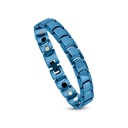 Stainless Steel 316L Bracelet, Blue Plated For Men