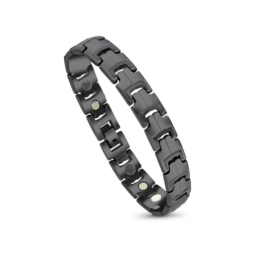 [BRC0900003000A182] Stainless Steel 316L Bracelet, Black Plated For Men