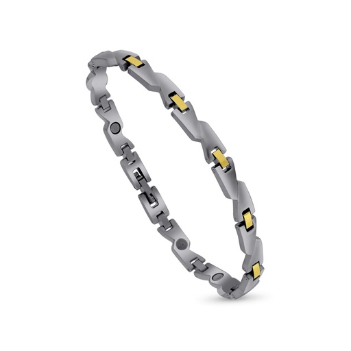 [BRC0900002000A186] Stainless Steel 304L Bracelet, Gold And Black Plated For Men