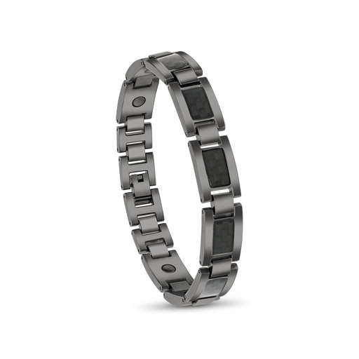 [BRC0900005000A194] Stainless Steel 316L Bracelet, Black Plated For Men