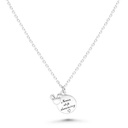 Sterling Silver 925 Necklace Rhodium Plated 