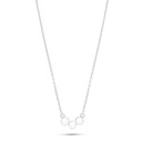 Sterling Silver 925 Necklace Rhodium Plated Embedded With Natural White Pearl 