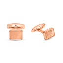 Stainless Steel Cufflink 316L Rose Gold Plated 