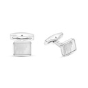 Stainless Steel Cufflink 316L Silver Plated 
