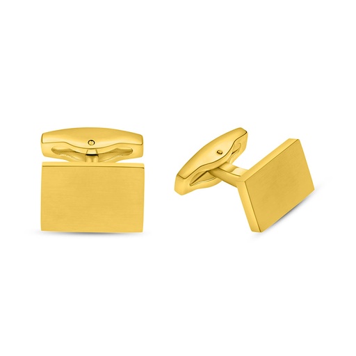 [CFL1000000000A061] Stainless Steel Cufflink 316L Golden Plated 