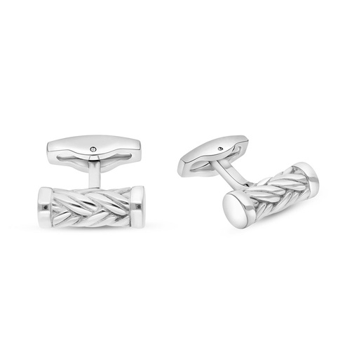 [CFL1000000000A063] Stainless Steel Cufflink 316L Silver Plated 