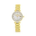 Stainless Steel 316 Watch Golden Color Embedded With White Zircon - MOP DIAL