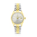 Stainless Steel 316 Watch Steel And Golden Color For Men - SILVER DIAL