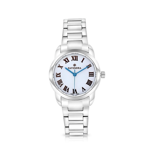 [WAT3100004SILW063] ساعة ستانلس ستيل عيار 316 ارقام بني SILVER DIAL