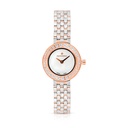 Stainless Steel 316 Watch Steel And Rose Gold Color Embedded With White Zircon - MOP DIAL