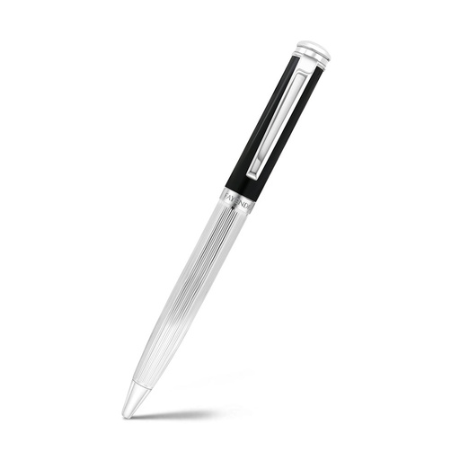 [PEN0900001000A131] Fayendra Luxury Pen Silver And Black Plated 