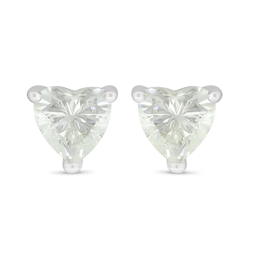 [EAR01CIT00000D088] Sterling Silver 925 Earring Rhodium Plated Embedded With Yellow Diamond 