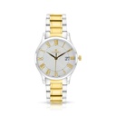 Stainless Steel 316 Watch Silver And Golden Color For Men - WHITE DIAL