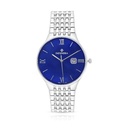 ساعة رجالي ستانلس ستيل عيار 316 بلون فضي BLUE DIAL