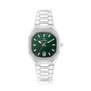 Stainless Steel 316 Watch Silver Color For Men - GREEN DIAL