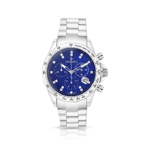 [WAT3100000BLUW117] Stainless Steel 316 Watch Silver Color - BLUE MOP DIAL