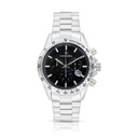 Stainless Steel 316 Watch Silver Color For Men - BLACK DIAL