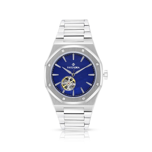 [WAT3100000BLUW119] Stainless Steel 316 Watch Silver Color For Men - BLUE MOP DIAL