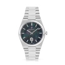 Stainless Steel 316L Watch Silver Color For Men - black MOP dial 