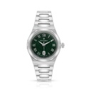 Stainless Steel 316L Watch Silver Color - green MOP dial