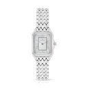 Stainless Steel 316L Watch Silver Color With White Zircon - white MOP dial 