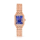 Stainless Steel 316L Watch Rose Gold Color With White Zircon - blue MOP dial 