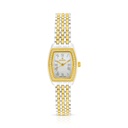 Stainless Steel 316L Watch Silver And Golden Color With White Zircon - white MOP dial 