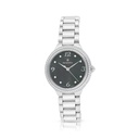 Stainless Steel 316L Watch Silver Color With White Zircon - black MOP dial 