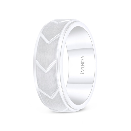 Tungsten Carbide Wedding Ring Silver Plated For Men