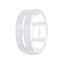 Tungsten Carbide Wedding Ring Silver Plated For Men