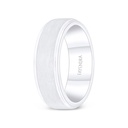 Tungsten Carbide Wedding Ring Silver Plated For Men